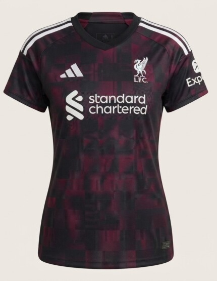 Camisa Liverpool 2026/27 - Torcedor Feminina - Preta - Vermelha