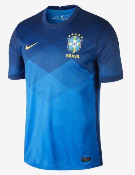 Camisa Brasil 2020/21 - Retrô Masculina - Azul