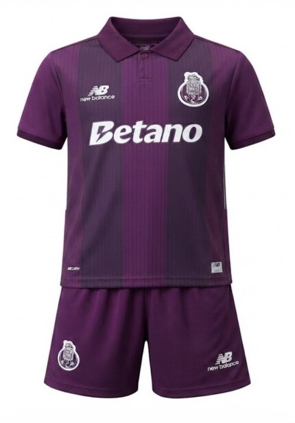 Kit Infantil FC Porto 2026/27 - Vinho - Bordô - Grená - Roxo