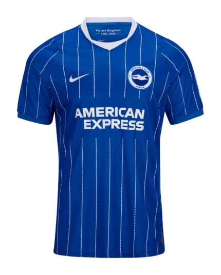 Camisa Brighton & Hove Albion FC 2026/27 - Jogador Masculina - Azul - Branca