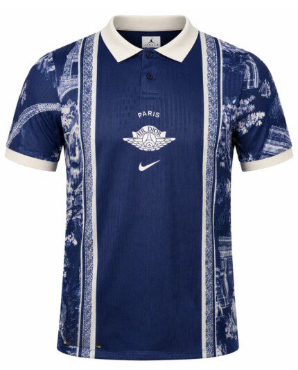 Camisa Paris Saint Germain (PSG) 2026/27 Dior - Torcedor Masculina - Azul - Bege