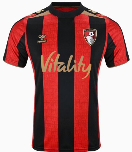 Camisa AFC Bournemouth 2026/27 Home I - Torcedor Masculina - Preta - Vermelha