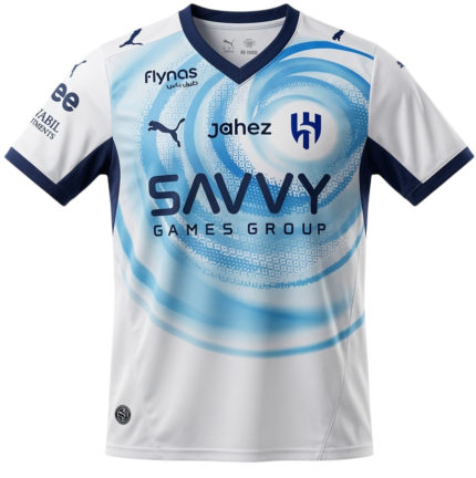 Camisa Al-Hilal 2026/27 Away II - Torcedor Masculina - Azul - Branca