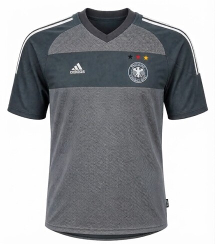 Camisa Alemanha 2002/04 Away II - Retrô Masculina - CInza