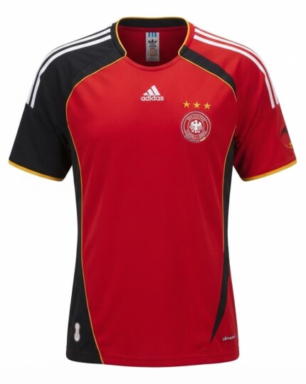 Camisa Alemanha 2006/07 Away II - Retrô Masculina - Preta - Vermelha