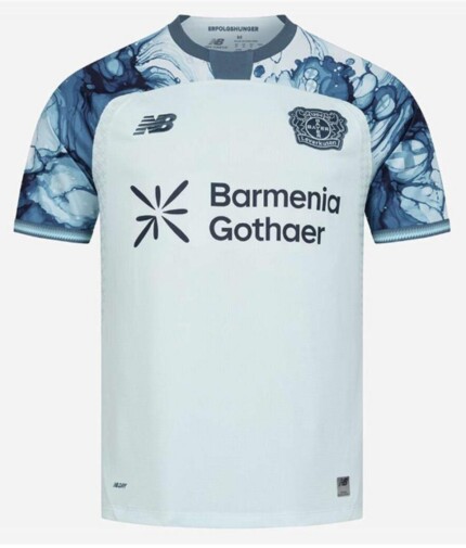 Camisa Bayer 04 Leverkusen 2026/27 Away II - Torcedor Masculina - Azul - Branca