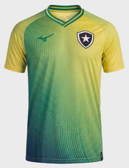 Camisa Botafogo 2026/27 Brasil - Torcedor Masculina - Amarela - Verde