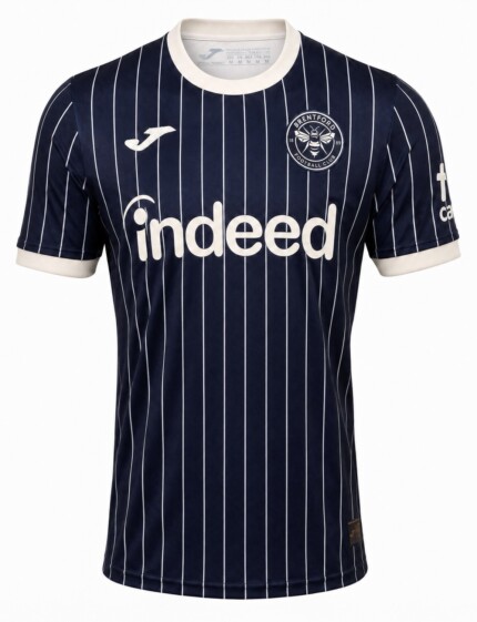 Camisa Brentford 2026/27 Away II - Torcedor Masculina - Azul - Bege