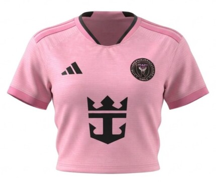 Camisa Cropped Inter Miami 2026/27 Home I - Torcedor Feminina - Rosa