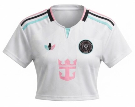 Camisa Cropped Inter Miami 2026/27 Third III - Torcedor Feminina - Branca