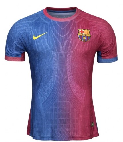 Camisa FC Barcelona 2026/27 Edição Especial - Jogador Masculina - Azul - Rosa - Grená