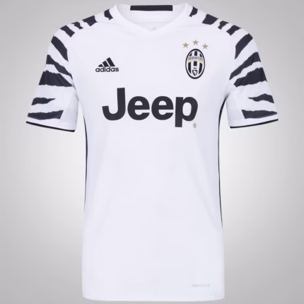 Camisa Juventus 2016/17 Third III - Retrô Masculina - Preta - Branca