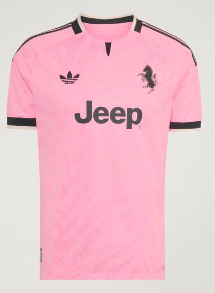 Camisa Juventus 2026/27 Away II - Torcedor Masculina - Rosa - Preta