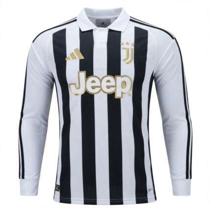 Camisa Juventus 2026/27 Home I Manga Longa - Jogador Masculina - Branca - Preta