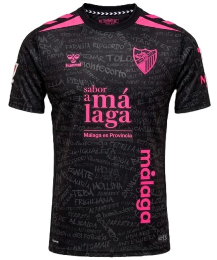 Camisa Málaga FC 2026/27 Third III - Torcedor Masculina - Preta - Rosa