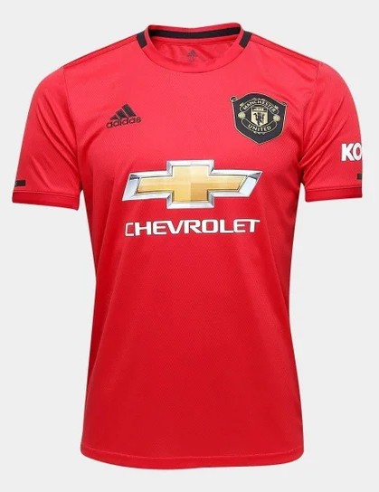 Camisa Manchester United 2019/20 Home I - Retrô Masculina - Vermelha