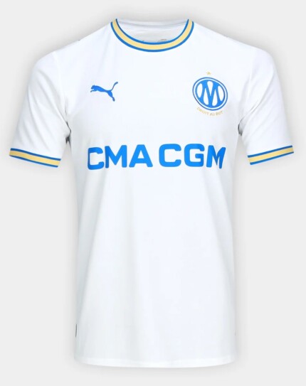 Camisa Olympique de Marseille 2026/27 Home I - Torcedor Masculina - Branca