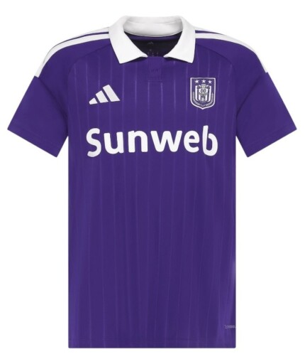 Camisa R.S.C. Anderlecht 2026/27 - Torcedor Masculina - Roxa - Branca