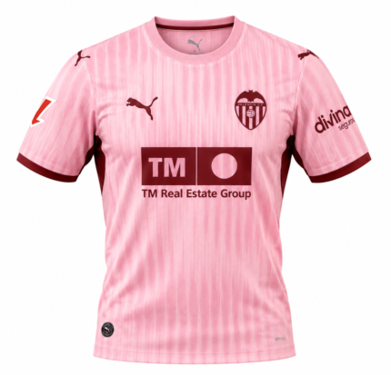 Camisa Valencia FC 2026/27 Third III - Torcedor Masculina - Rosa