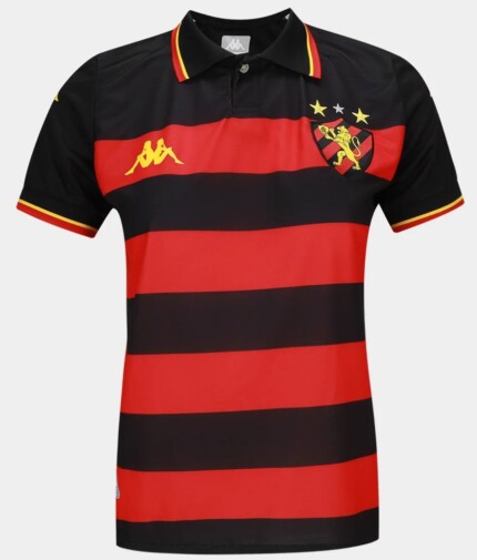 Camisa Sport Recife 2026/27 Kappa - Torcedor Feminina - Vermelha Preta (Rubro-Negra)