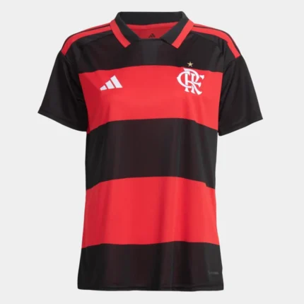 Camisa Flamengo 2026/27 - Torcedor Feminina - Vermelha Preta (Rubro-Negra)