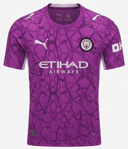 Camisa Manchester City 2026/27 Goleiro - Torcedor Masculina - Rosa Roxa