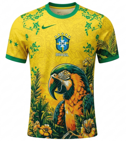 Camisa Brasil 2026/27 Conceitual - Torcedor Masculina - Amarela - Verde