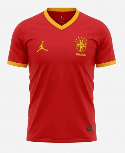 Camisa Brasil 2025/26 Jordan - Torcedor Masculina - Vermelha
