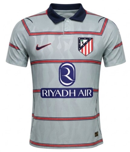 Camisa Atlético de Madrid 2026/27 - Jogador Masculina - Cinza Vermelha Azul