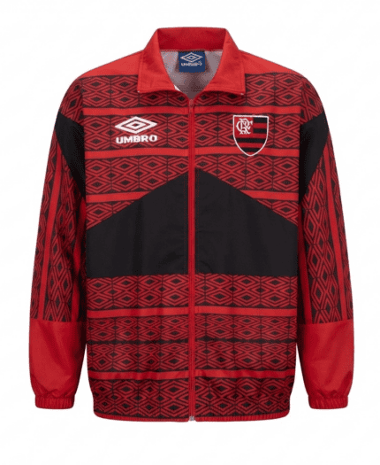 Jaqueta Corta Vento Flamengo 1995 (Centenário) Umbro - Retrô - Vermelho Preto