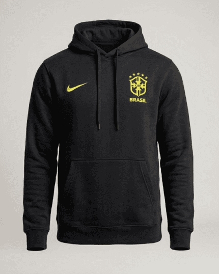 Moletom Capuz Brasil 2022 - Retrô - Preto