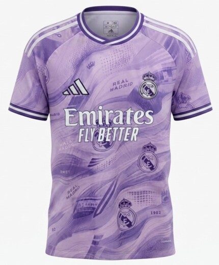 Camisa Real Madrid 2026/27 - Torcedor Masculina - Roxa Lilás