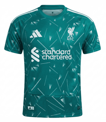 Camisa Liverpool 2026/27 Goleiro - Jogador Masculina - Verde - Branca