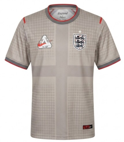 Camisa Inglaterra 2026/27 Edição Especial Palace - Torcedor Masculina - Cinza Vermelha