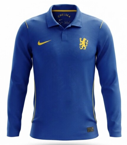 Camisa Chelsea FC 2026/27 - Manga Longa - Torcedor Masculina - Azul