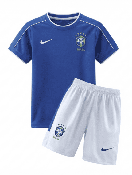 Kit Infantil Brasil 1998 - Retrô - Azul - Branca