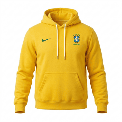 Moletom Capuz Brasil 2022 - Retrô - Amarelo