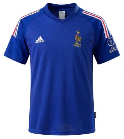 Camisa França 2002 - Retrô Masculina - Azul