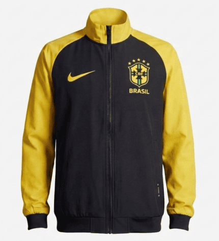 Jaqueta Cortavento Brasil 2026/27 - Masculina - Amarela - Preta