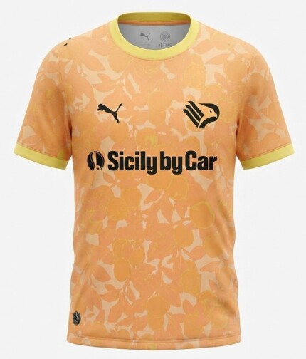 Camisa Palermo FC 2026/27 - Torcedor Masculina - Laranja Branca Amarela