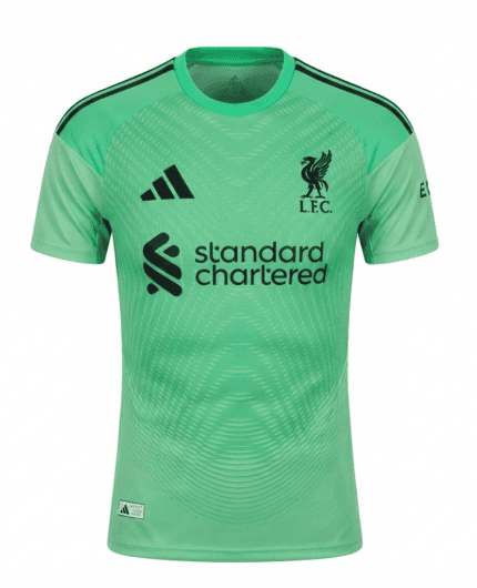 Camisa Liverpool 2026/27 Goleiro - Jogador Masculina - Verde - Preta