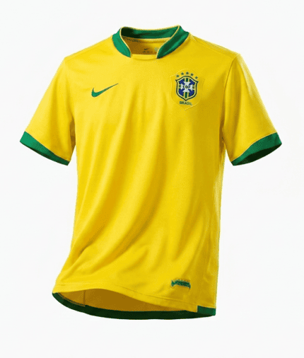 Camisa Brasil 2006 - Retrô Masculina - Amarela