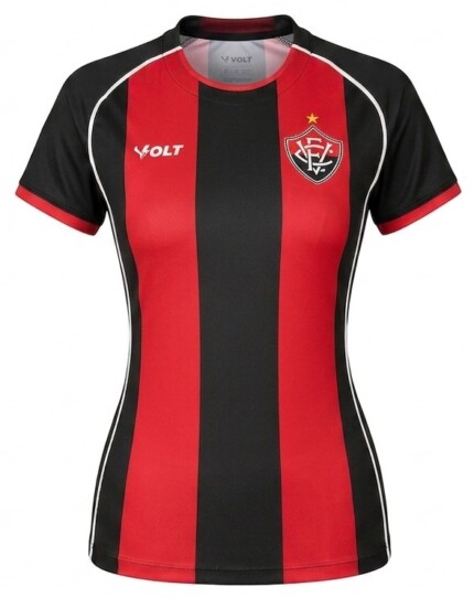Camisa Vitória 2026/27 - Torcedor Feminina - Vermelha Preta (Rubro-Negra)