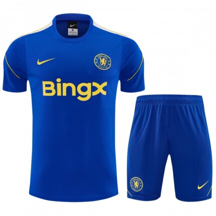 Kit Chelsea 2026/27 Camisa e Shorts de Treino - Azul