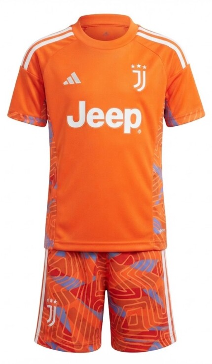 Kit Infantil Juventus FC 2026/27 Goleiro - Laranja
