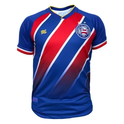 Camisa Bahia 2024/25 - Torcedor Masculina - Vermelha - Azul - Tricolor
