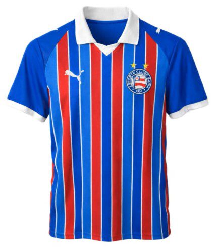 Camisa Bahia 2026/27 Polo - Torcedor Masculina - Vermelha - Azul - Tricolor