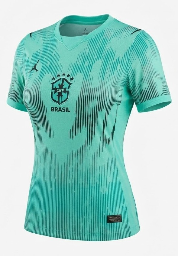 Camisa Brasil 2026/27 Goleiro - Torcedor Feminina - Verde