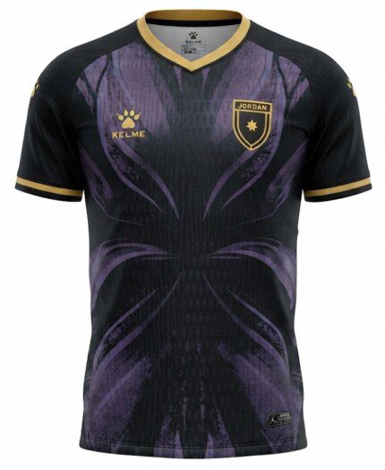 Camisa Jordânia 2026/27 - Jogador Masculina - Preta - Roxa - Dourada