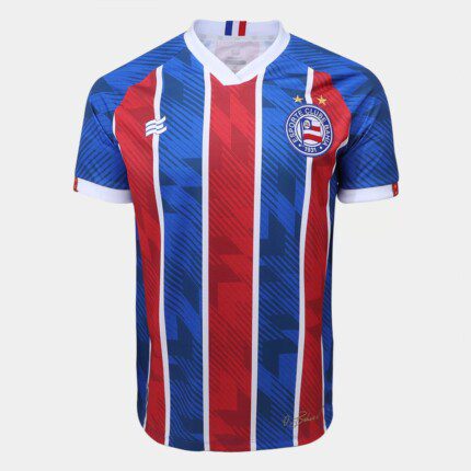 Camisa Bahia 2023/24 - Torcedor Masculina - Vermelha - Azul